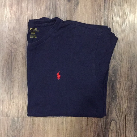 Navy Blue Polo T Shirt - Picture 2 of 7